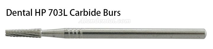 10Pcs HP703L Bur Dental Carbide Taper Fissure Cross Cut Burs